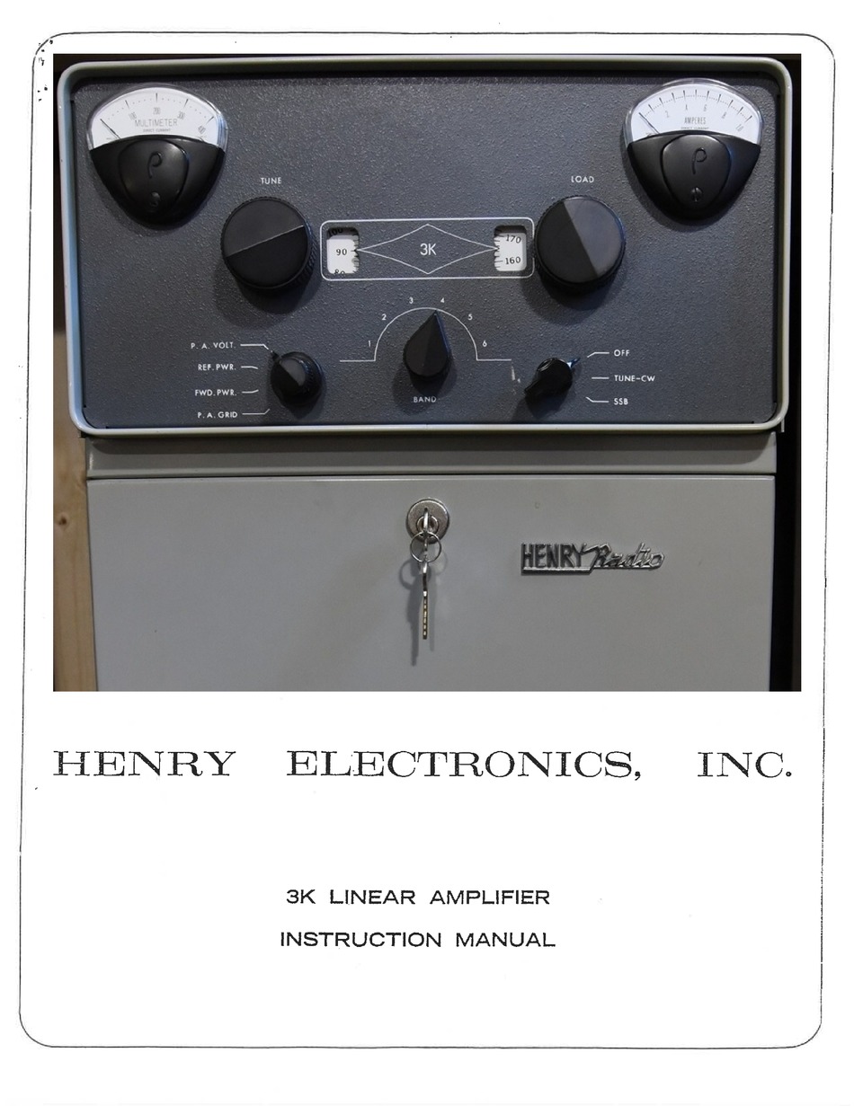 HENRY RADIO 3K INSTRUCTION MANUAL Pdf Download ManualsLib