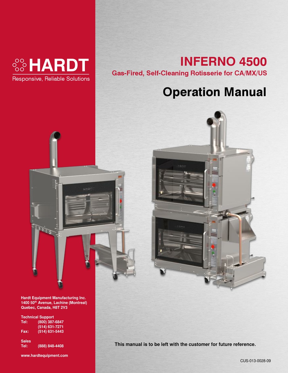 HARDT INFERNO 4500 OPERATION MANUAL Pdf Download ManualsLib