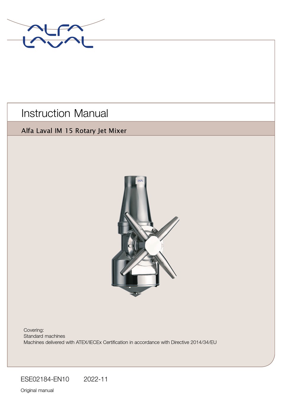 ALFA LAVAL IM 15 INSTRUCTION MANUAL Pdf Download ManualsLib