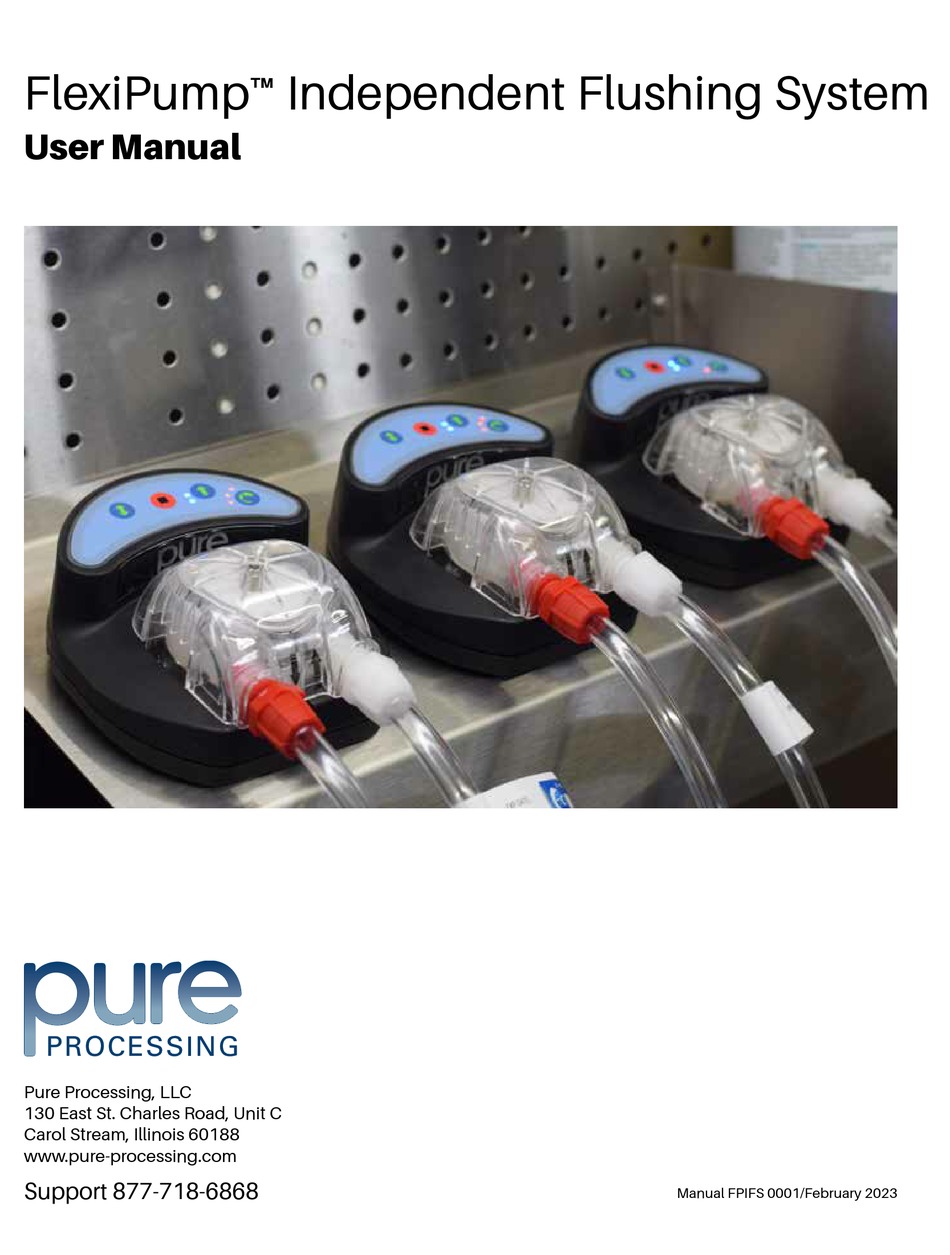 PURE PROCESSING FLEXIPUMP USER MANUAL Pdf Download ManualsLib