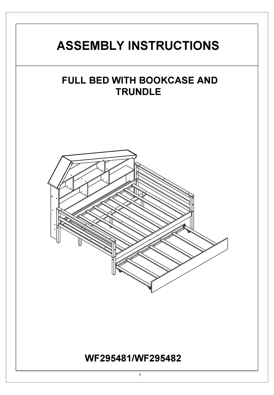 OVERSTOCK WF295481 ASSEMBLY INSTRUCTIONS MANUAL Pdf Download ManualsLib