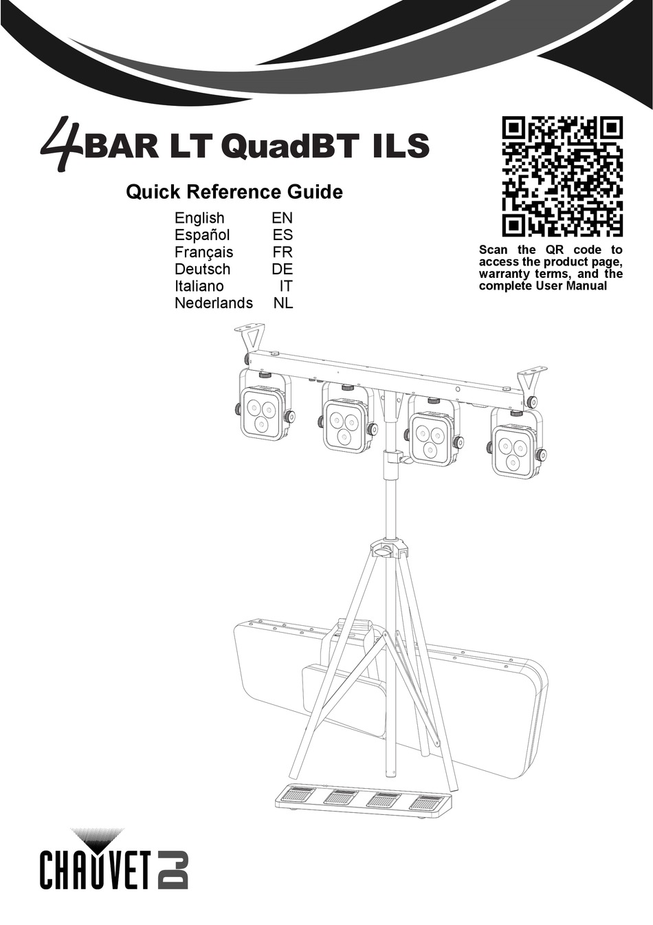 Chauvet Dj Bar Lt Quadbt Ils Quick Reference Manual Pdf Download Manualslib