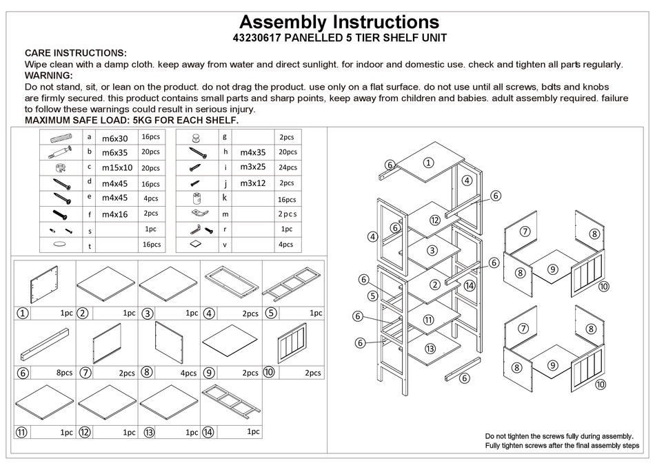 KMART 43230617 ASSEMBLY INSTRUCTIONS Pdf Download ManualsLib