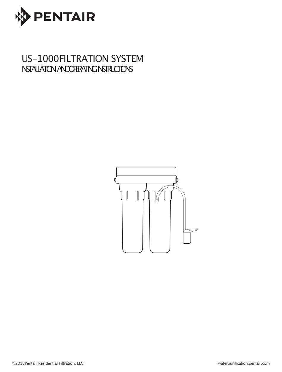 PENTAIR US1000 QUICK START MANUAL Pdf Download ManualsLib