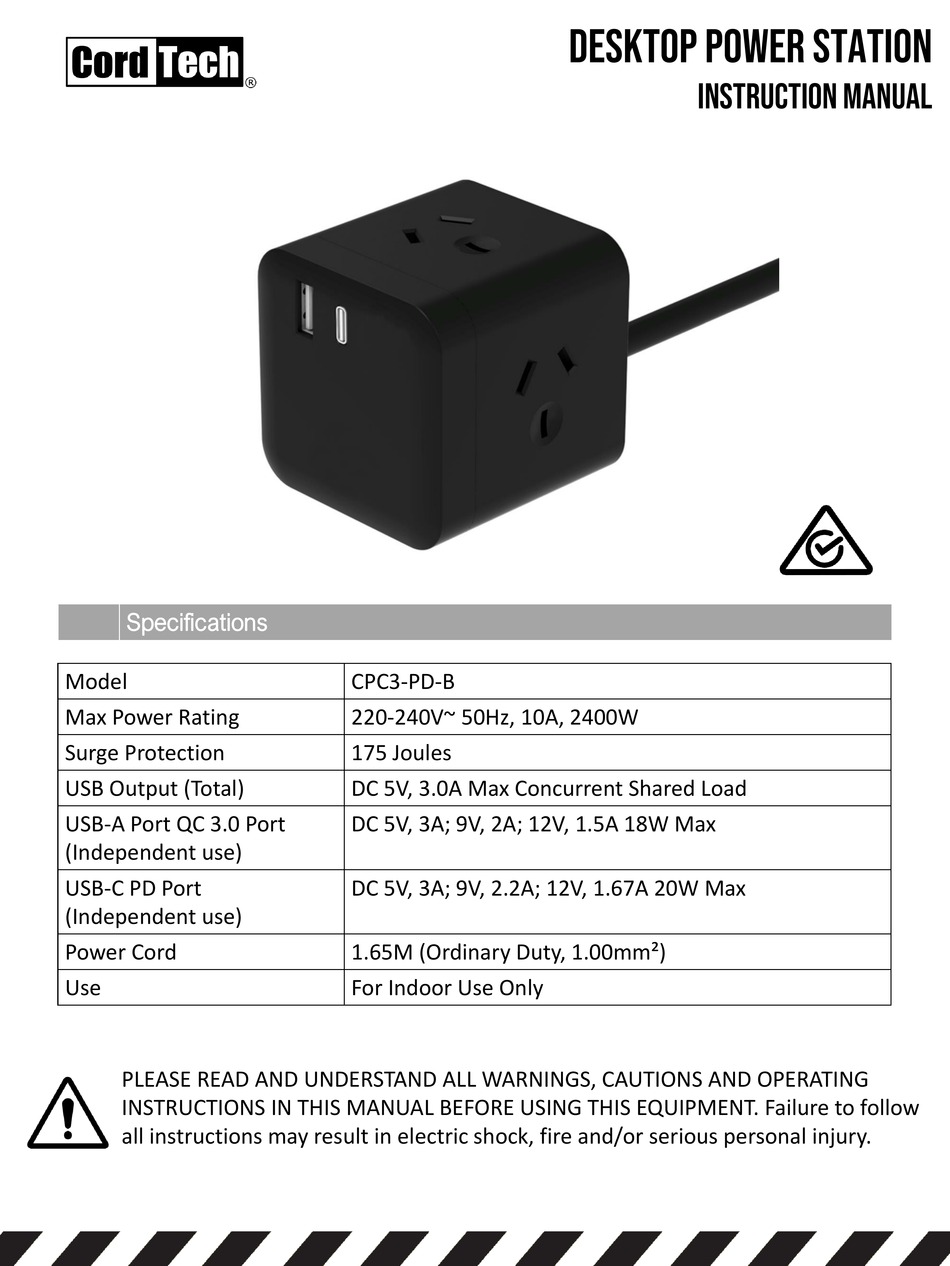 CORDTECH CPC3-PD-B INSTRUCTION MANUAL Pdf Download | ManualsLib