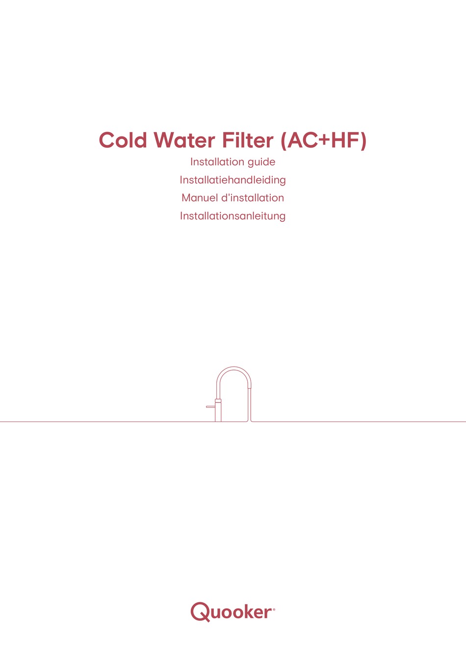QUOOKER AC+HF INSTALLATION MANUAL Pdf Download ManualsLib