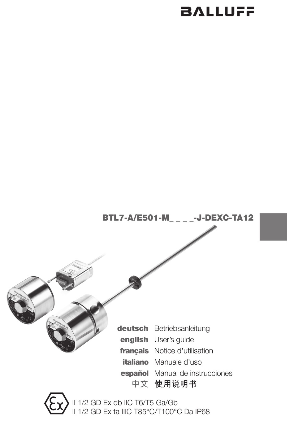 BALLUFF BTL7A/E501M SERIES USER MANUAL Pdf Download ManualsLib