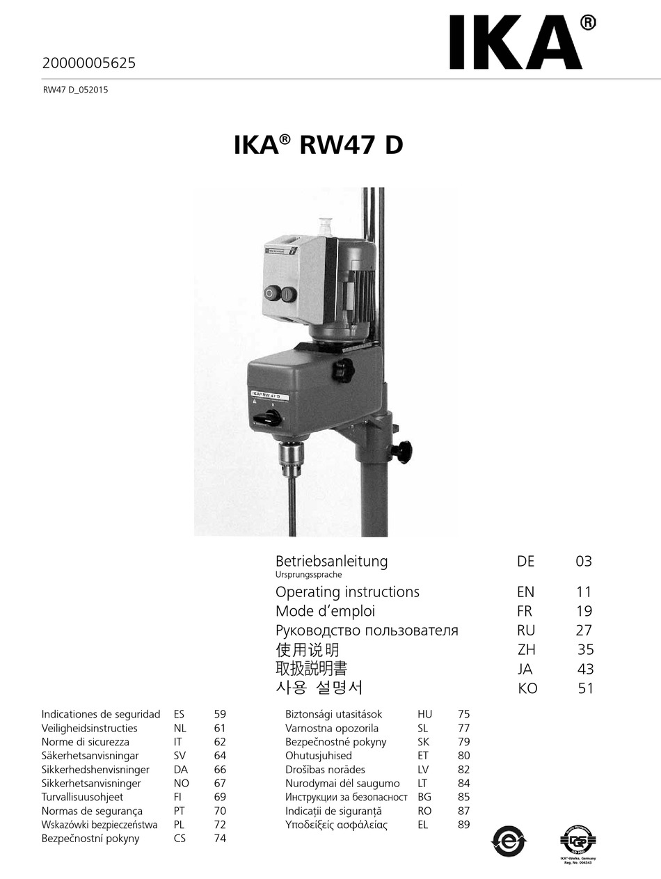ika-rw47-d-operating-instructions-manual-pdf-download-manualslib