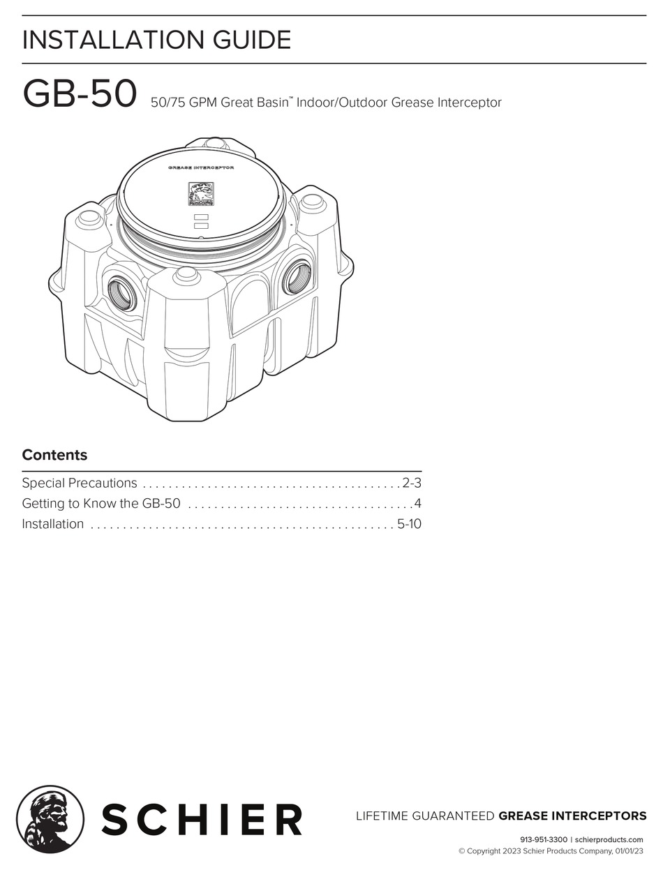 SCHIER GB50 INSTALLATION MANUAL Pdf Download ManualsLib