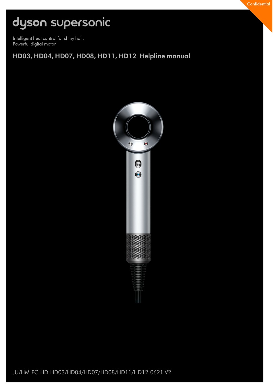 DYSON SUPERSONIC HD03 HELPLINE MANUAL Pdf Download ManualsLib