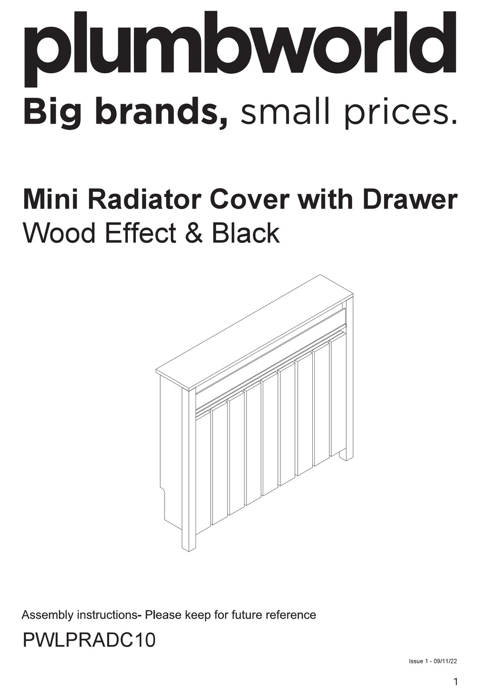 PLUMBWORLD PWLPRADC10 ASSEMBLY INSTRUCTIONS MANUAL Pdf Download