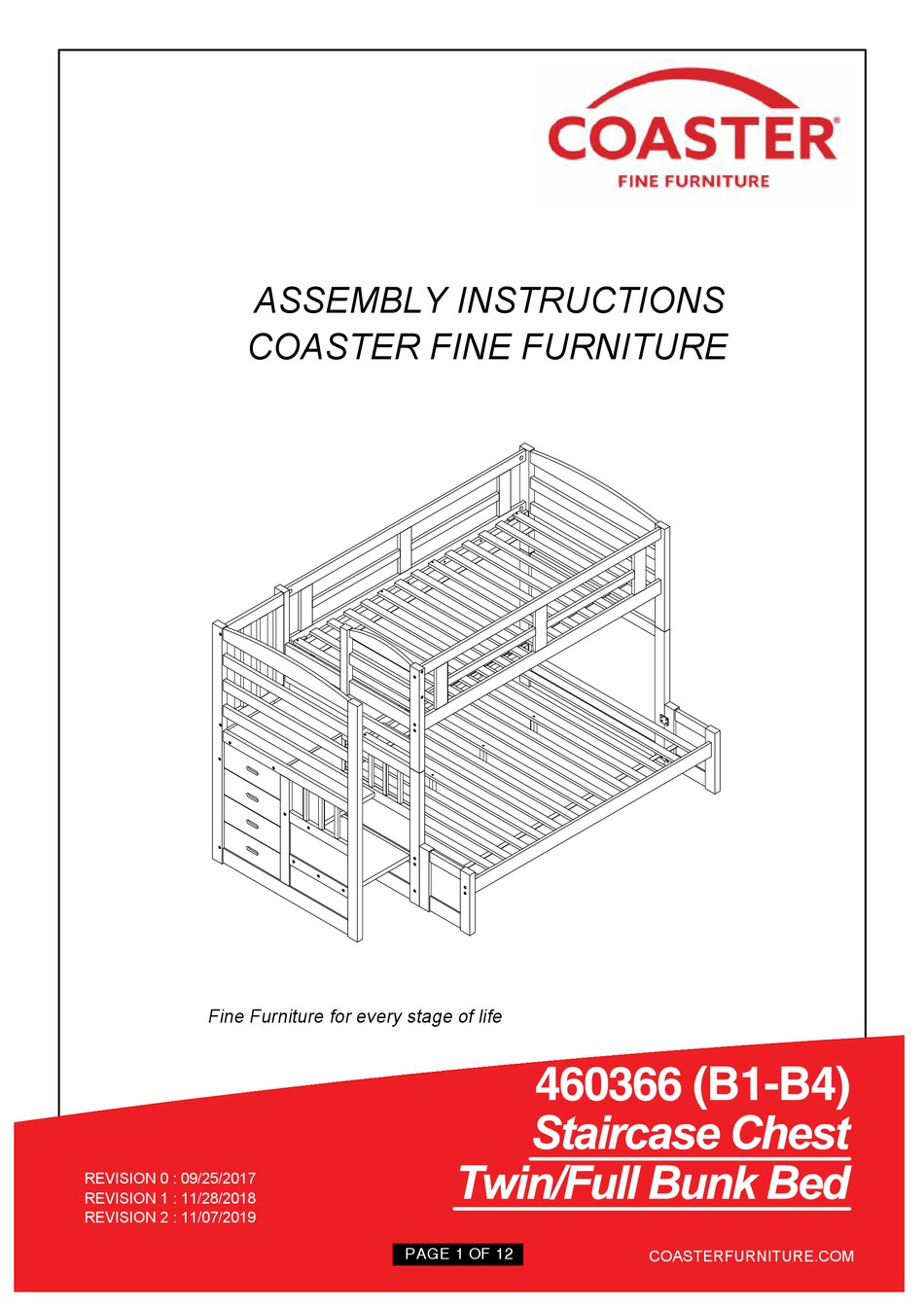 COASTER 460366 ASSEMBLY INSTRUCTIONS MANUAL Pdf Download ManualsLib