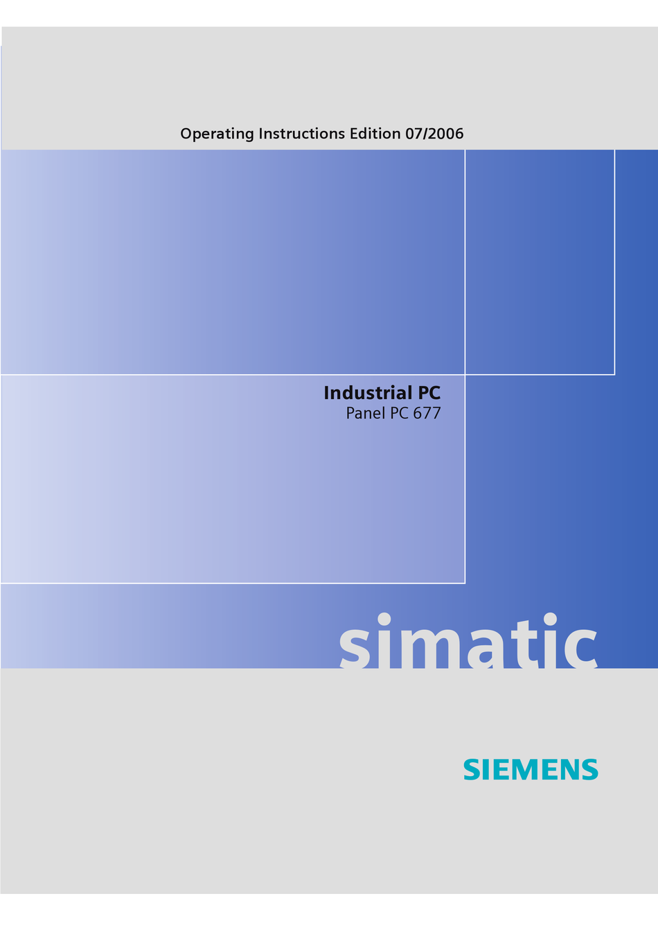 SIEMENS SIMATIC 677 OPERATING INSTRUCTIONS MANUAL Pdf Download ManualsLib