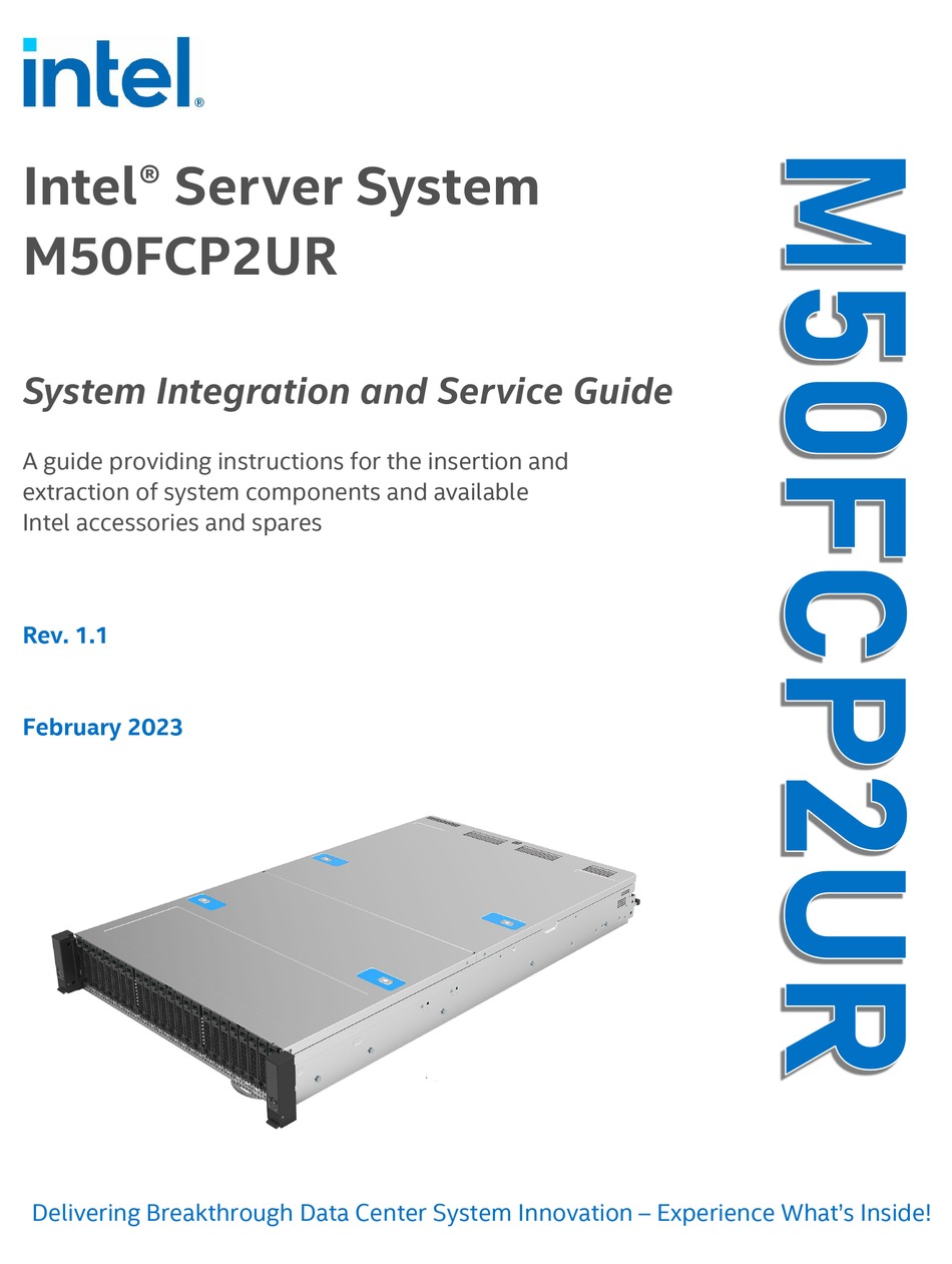 INTEL M50FCP2UR INTEGRATION AND SERVICE MANUAL Pdf Download ManualsLib