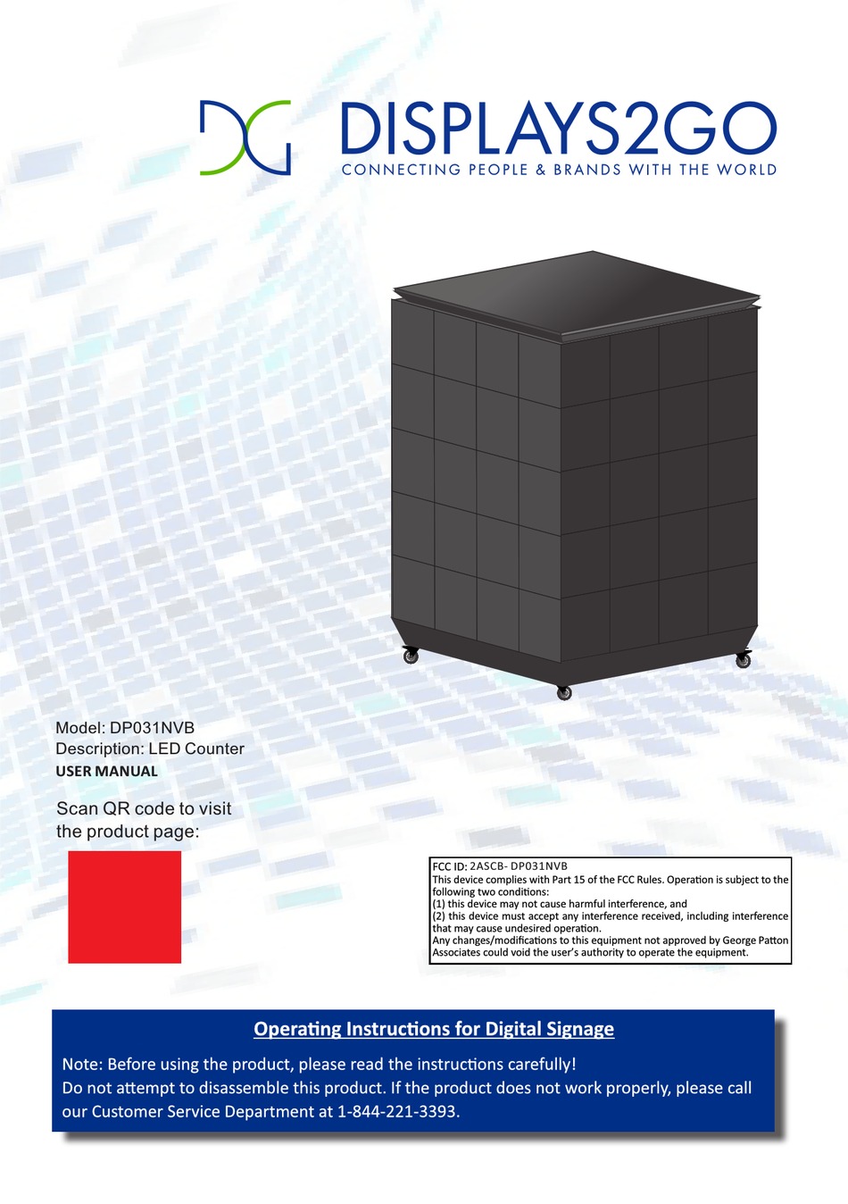 DISPLAYS2GO DP031NVB USER MANUAL Pdf Download ManualsLib
