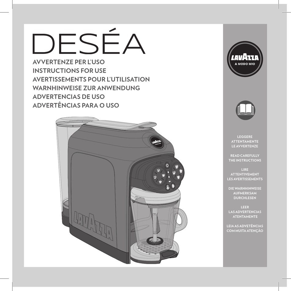 LAVAZZA DESEA INSTRUCTIONS FOR USE MANUAL Pdf Download ManualsLib