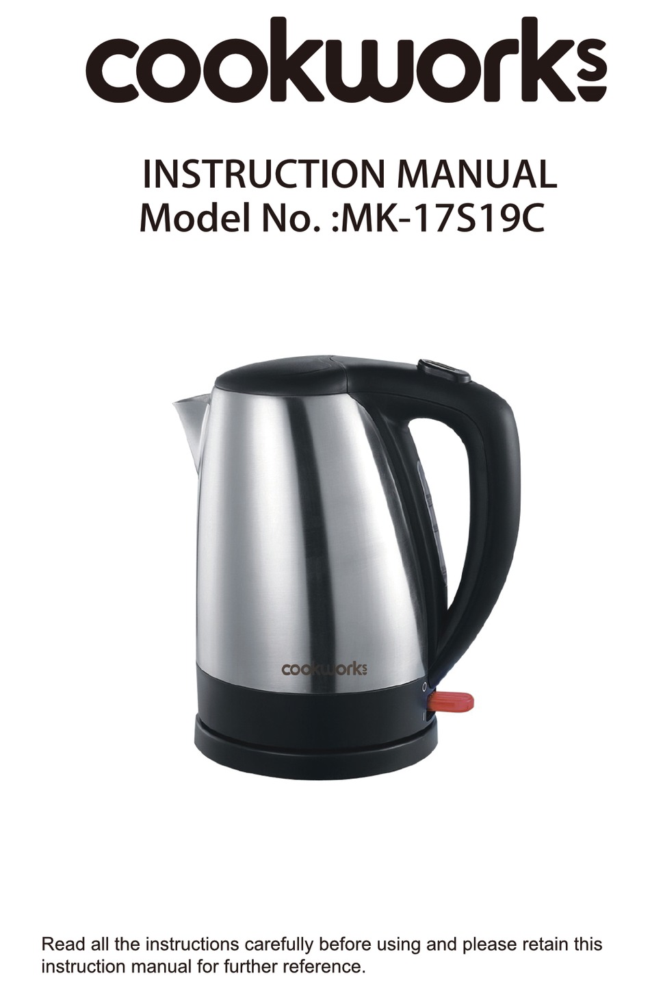 COOKWORKS MK17S19C INSTRUCTION MANUAL Pdf Download ManualsLib