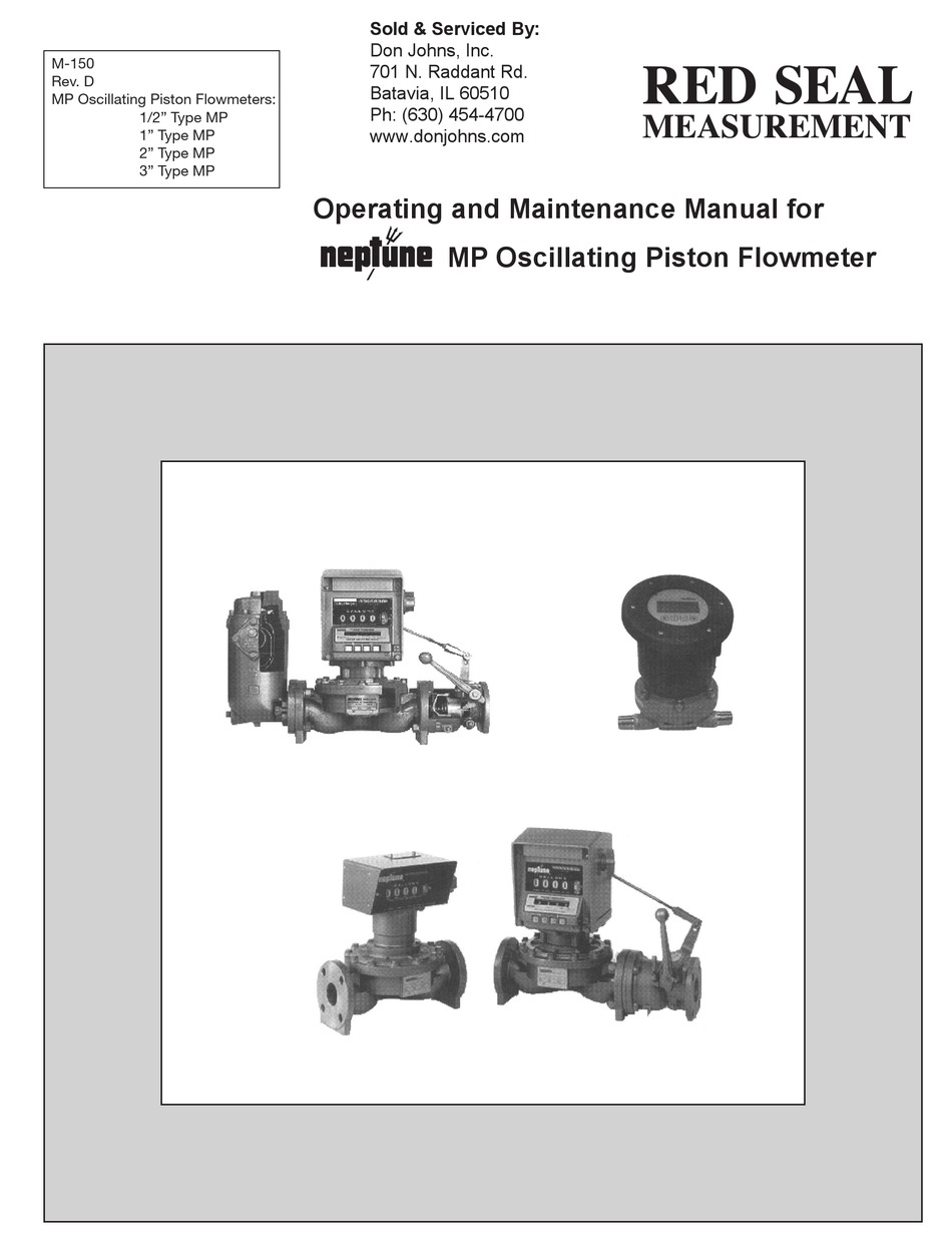 RED SEAL MEASUREMENT NEPTUNE MP OPERATING AND MAINTENANCE MANUAL Pdf