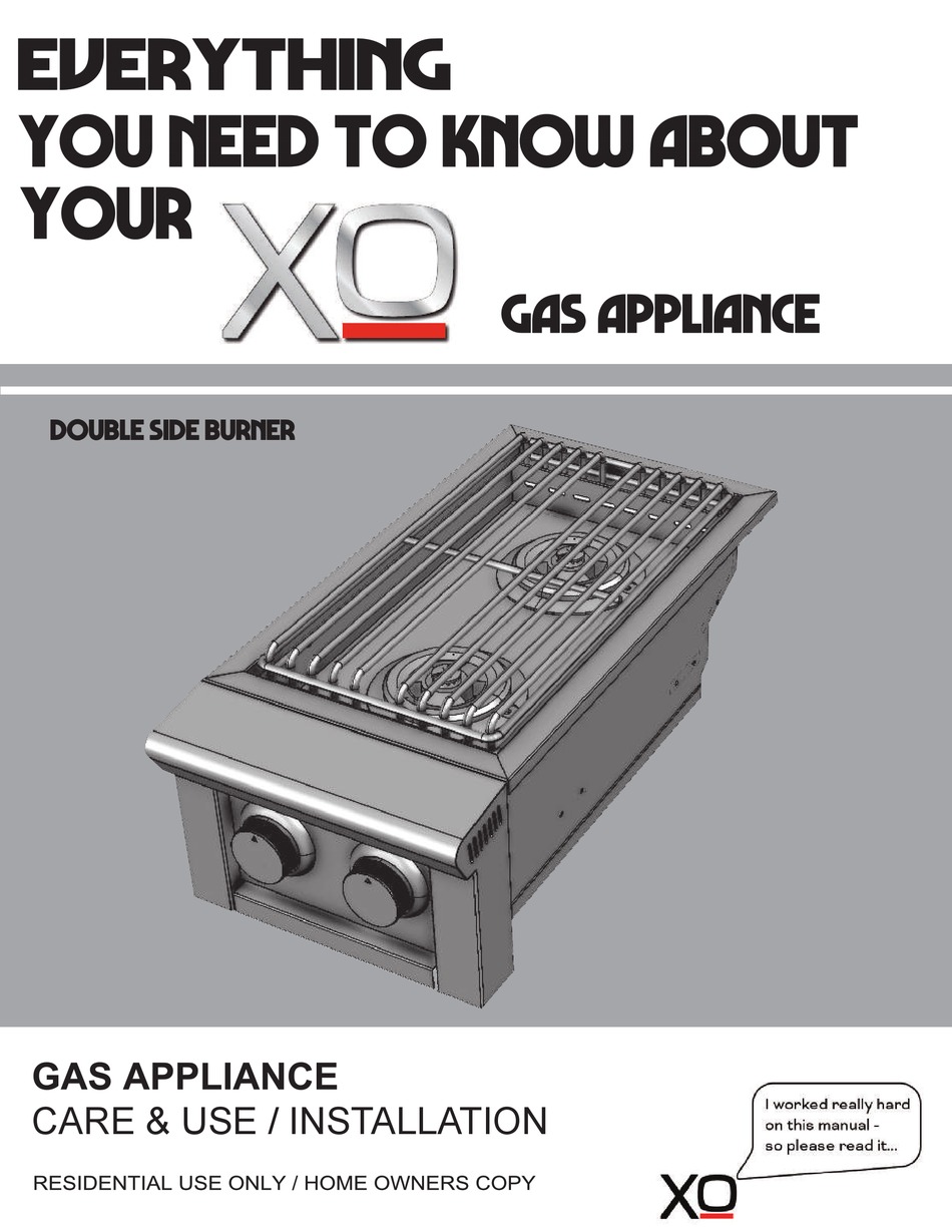 XO XOGSIDEBXLT CARE & USE/INSTALLATION MANUAL Pdf Download ManualsLib
