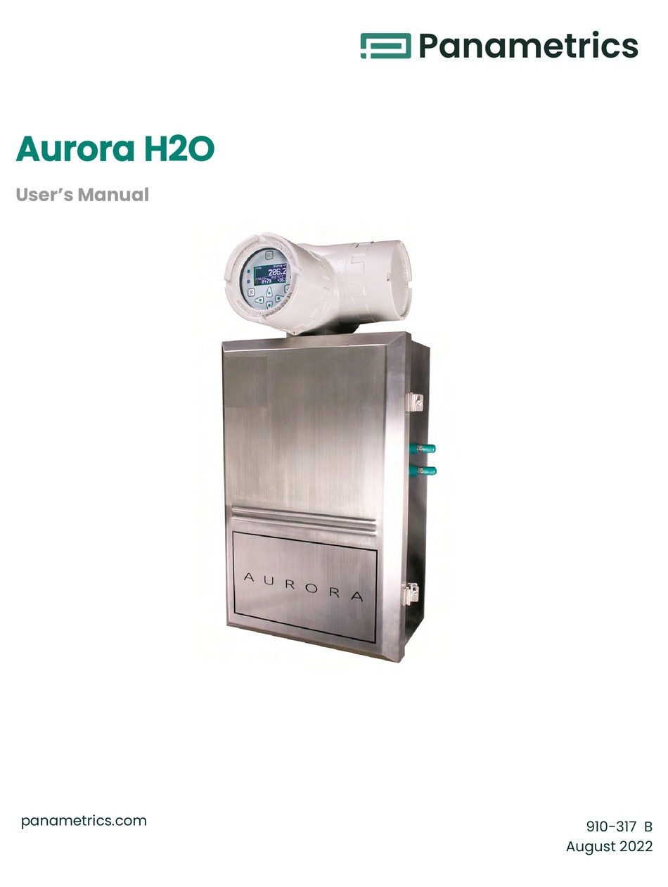PANAMETRICS AURORA H2O USER MANUAL Pdf Download | ManualsLib