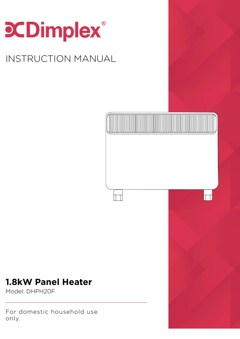 Dimplex Dhph20f Instruction Manual Pdf Download Manualslib 3738