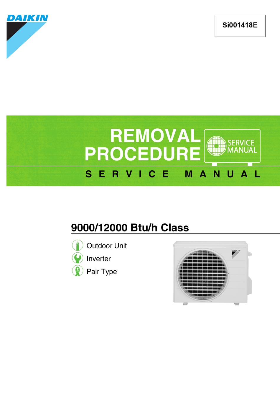 DAIKIN RX09N5VL SERVICE MANUAL Pdf Download ManualsLib