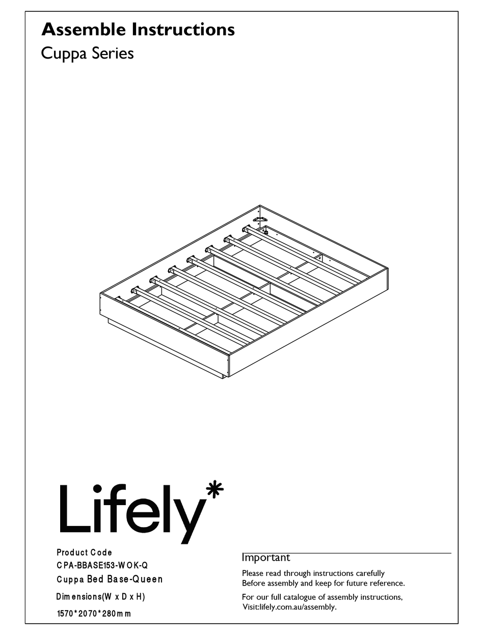 LIFELY CUPPA SERIES ASSEMBLE INSTRUCTIONS Pdf Download ManualsLib