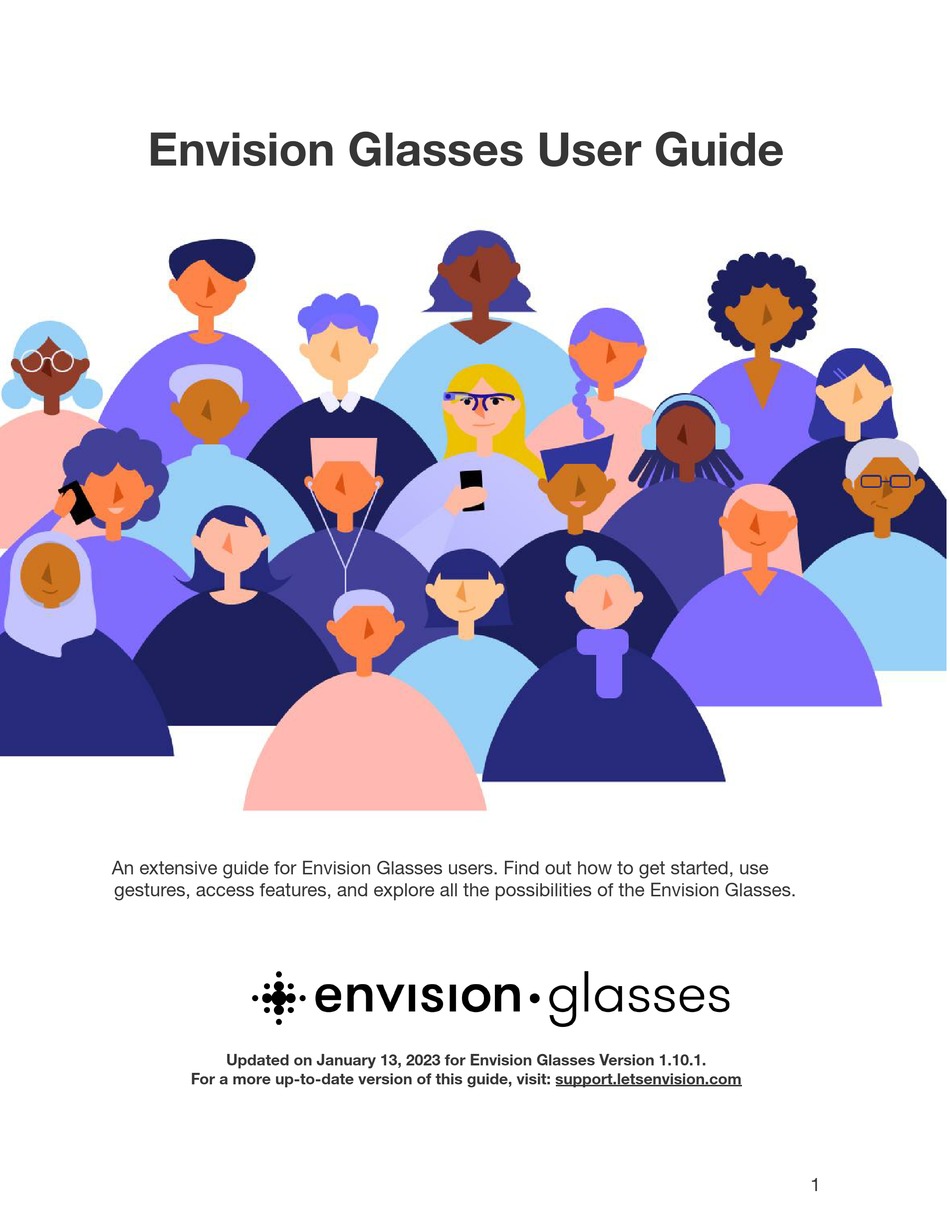 ENVISION READ GLASSES USER MANUAL Pdf Download ManualsLib