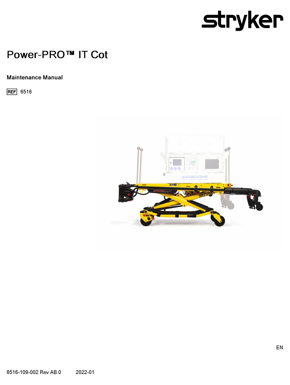 STRYKER POWERPRO IT COT 6516 MAINTENANCE MANUAL Pdf Download ManualsLib