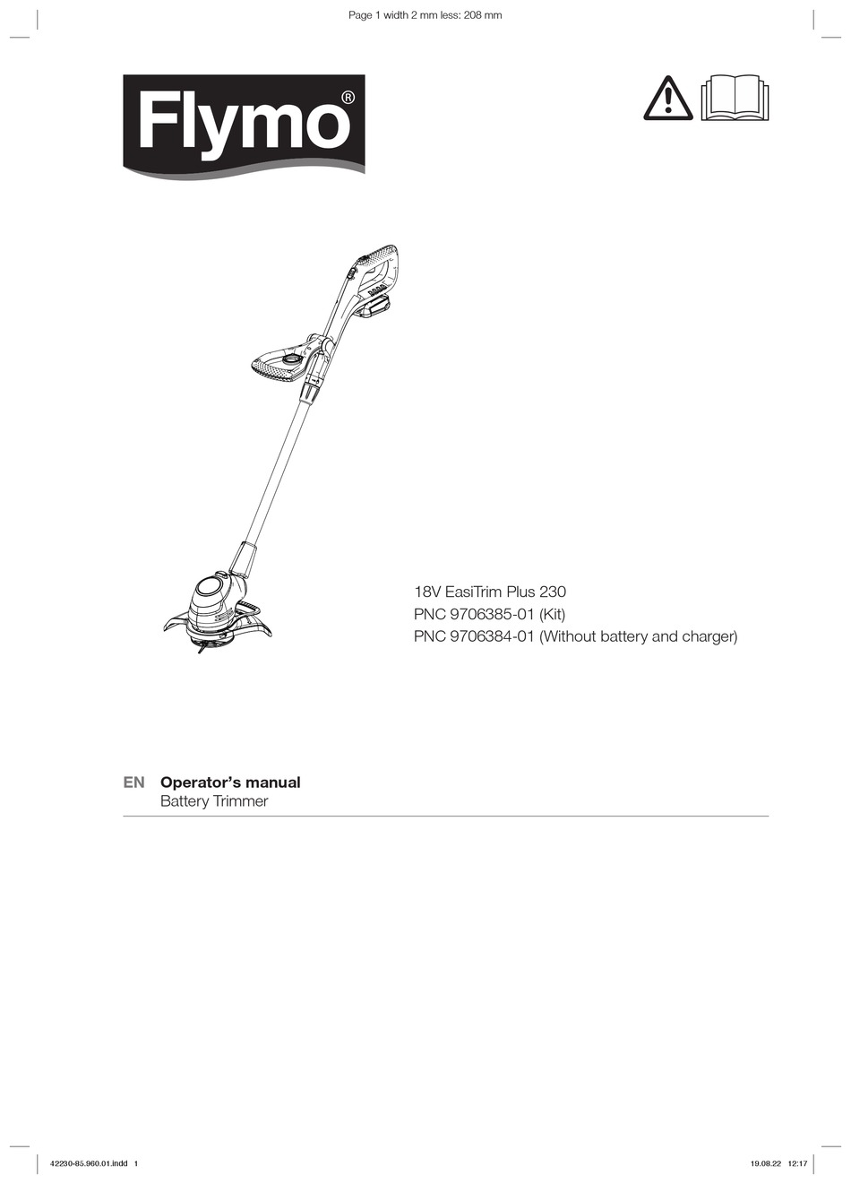 FLYMO EASITRIM PLUS 230 OPERATOR'S MANUAL Pdf Download ManualsLib