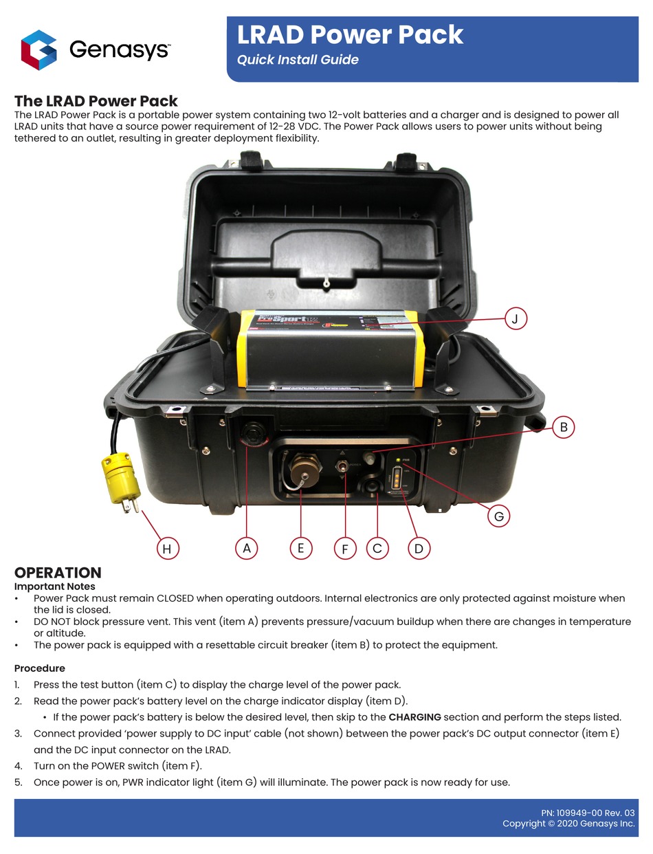 Genasys lrad quick install manual pdf download manualslib