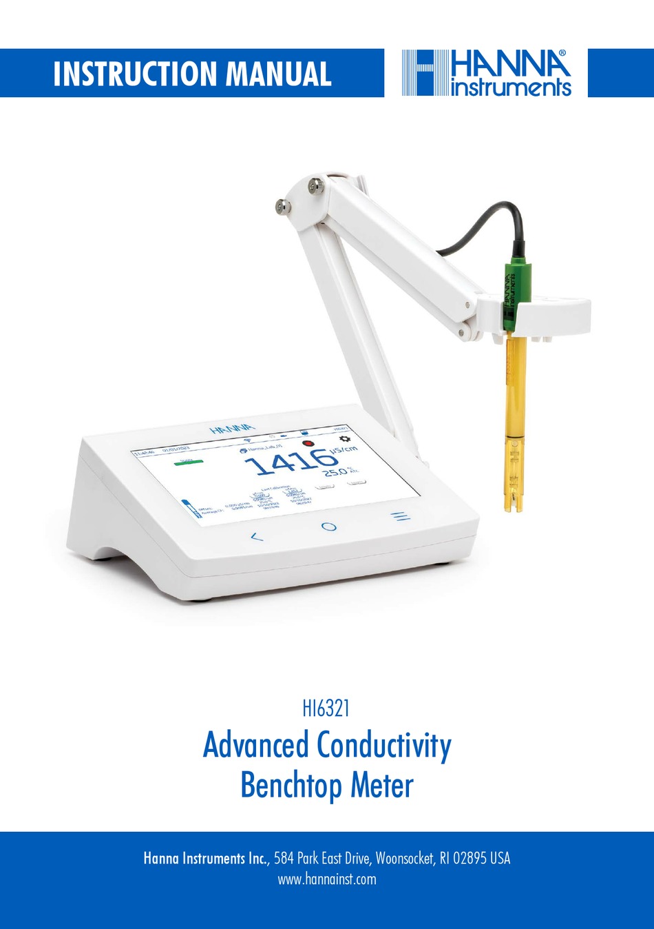 HANNA INSTRUMENTS HI6321 INSTRUCTION MANUAL Pdf Download ManualsLib