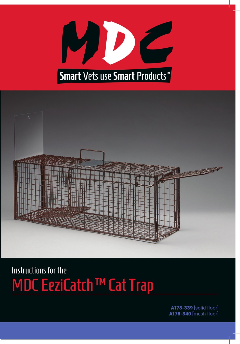EeziCatch Cat Trap Solid Floor
