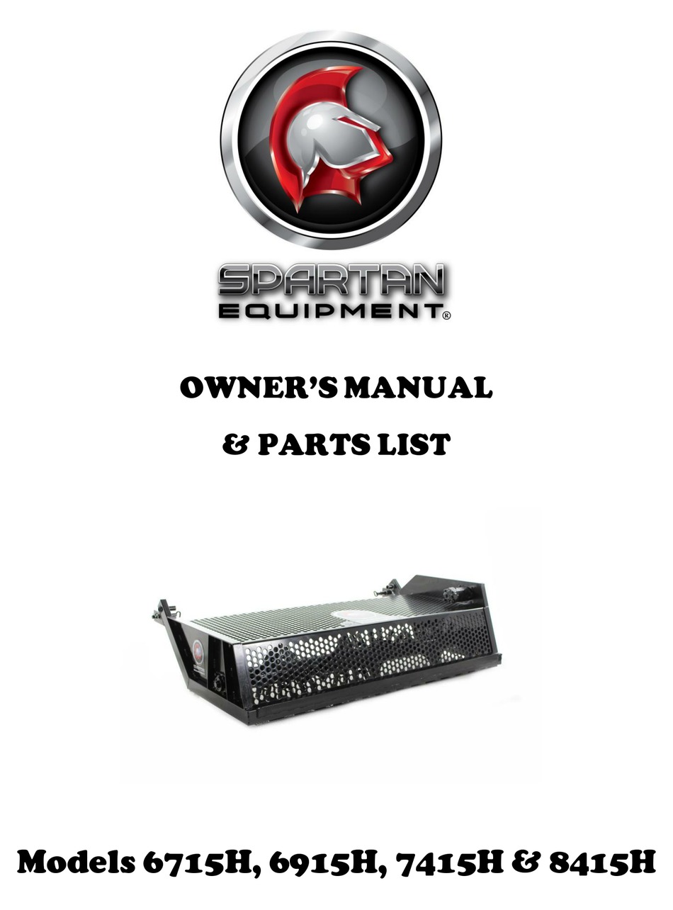 SPARTAN EQUIPMENT 6715H OWNER'S MANUAL & PARTS LIST Pdf Download