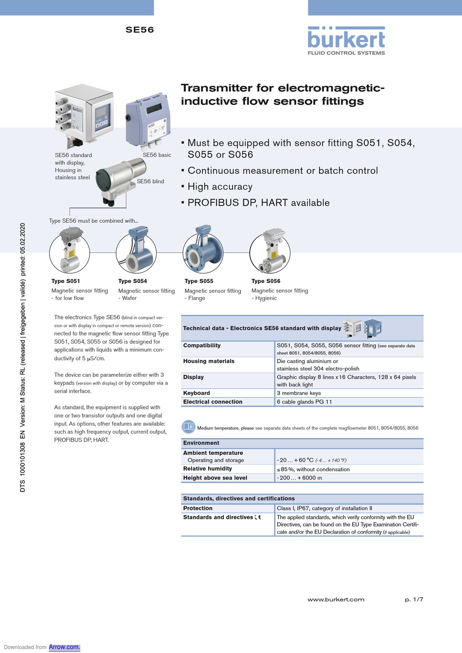 BURKERT SE56 QUICK START MANUAL Pdf Download ManualsLib