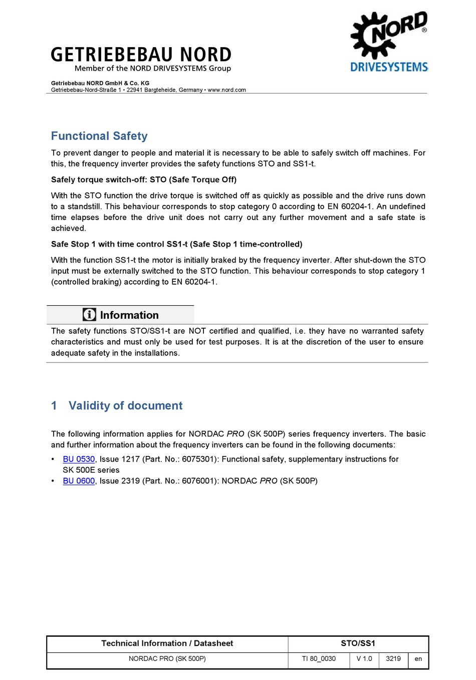 NORD DRIVESYSTEMS SK 510P MANUAL Pdf Download ManualsLib