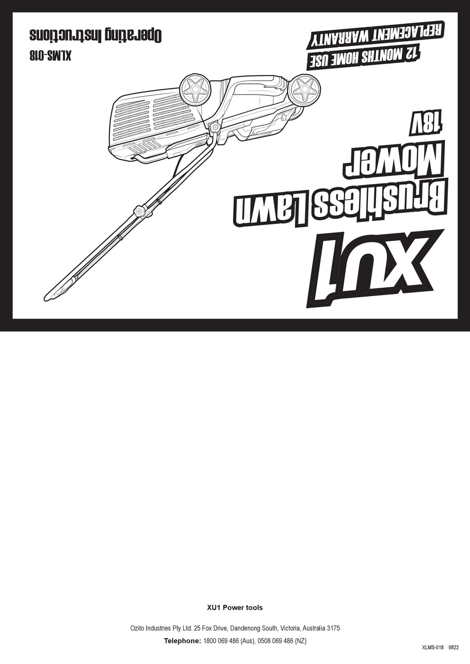 OZITO XU1 XLMS018 OPERATING INSTRUCTIONS MANUAL Pdf Download ManualsLib