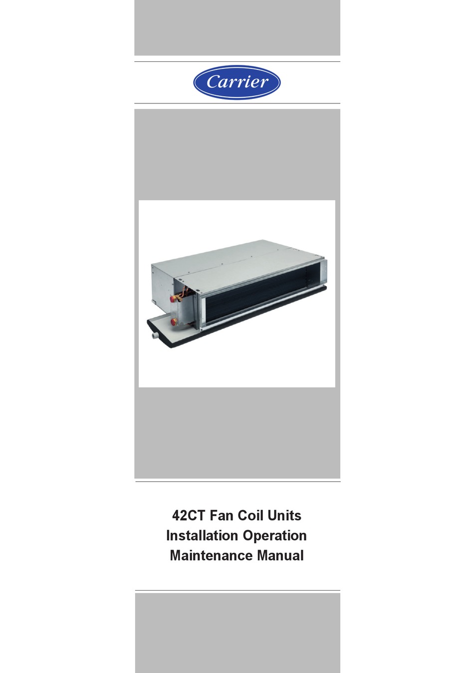 CARRIER 42CT SERIES MANUAL Pdf Download ManualsLib