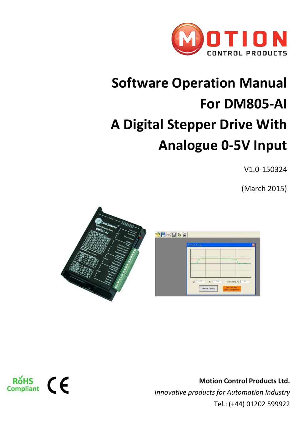 MOTION DM805A SOFTWARE OPERATION MANUAL Pdf Download ManualsLib