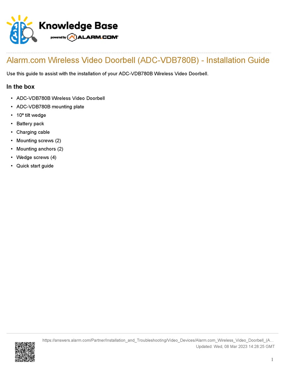 Alarmcom Adc Vdb780b Installation Manual Pdf Download Manualslib 8881