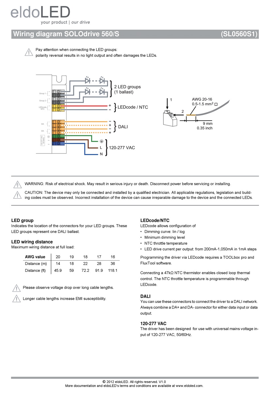 ELDOLED SOLODRIVE 560/S WIRING DIAGRAM Pdf Download | ManualsLib