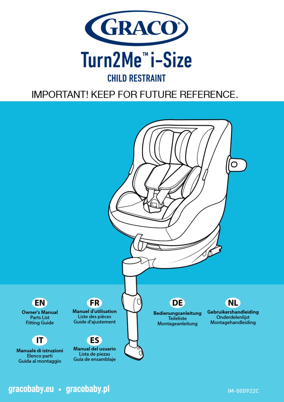 GRACO TURN2ME ISIZE OWNER'S MANUAL Pdf Download ManualsLib