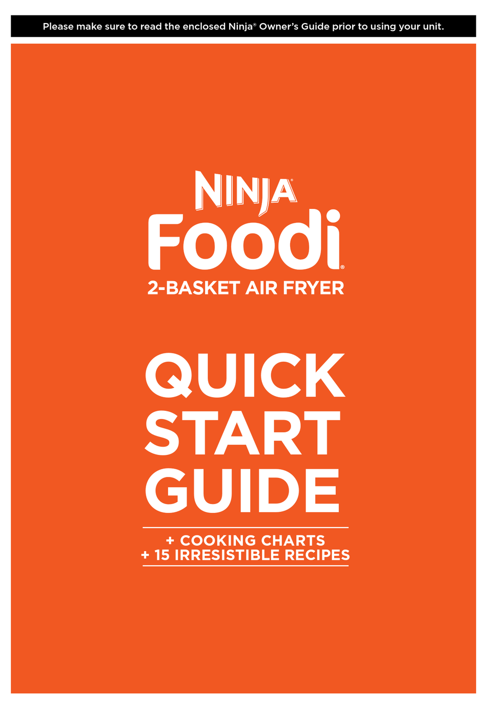 NINJA FOODI DZ201 QUICK START MANUAL Pdf Download ManualsLib