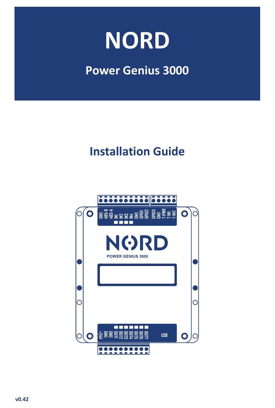 NORD POWER GENIUS 3000 INSTALLATION MANUAL Pdf Download ManualsLib