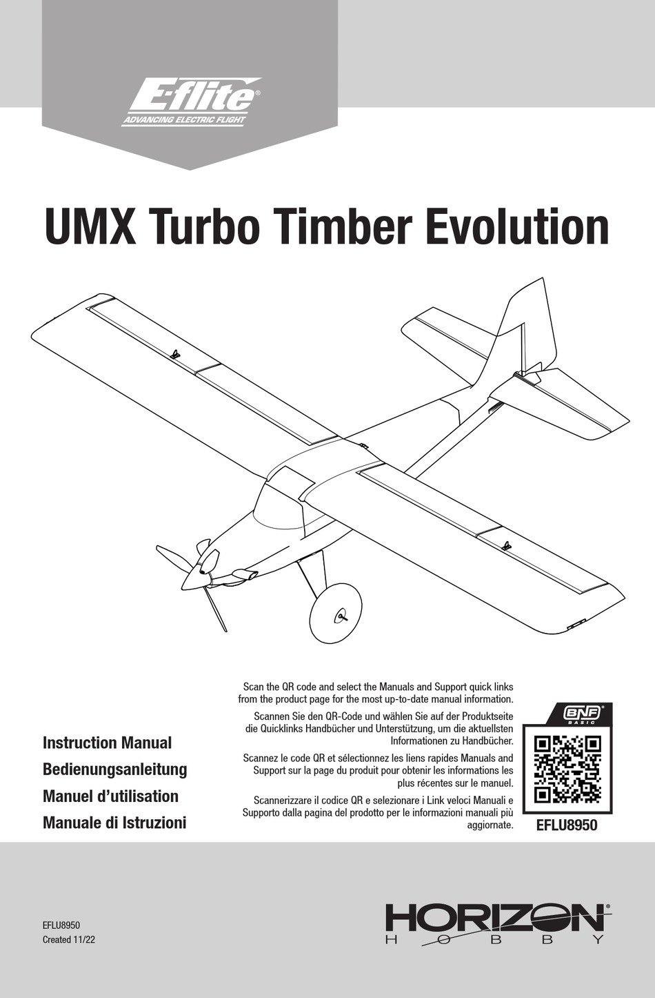 Horizon Hobby E Flite Umx Turbo Timber Evolution Instruction Manual Pdf Download Manualslib