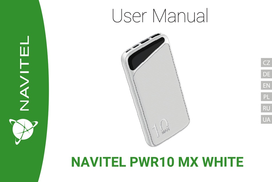 NAVITEL PWR10 MX WHITE USER MANUAL Pdf Download | ManualsLib