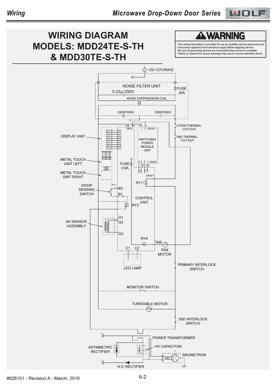 WOLF MDD24TESTH WIRING DIAGRAM Pdf Download ManualsLib