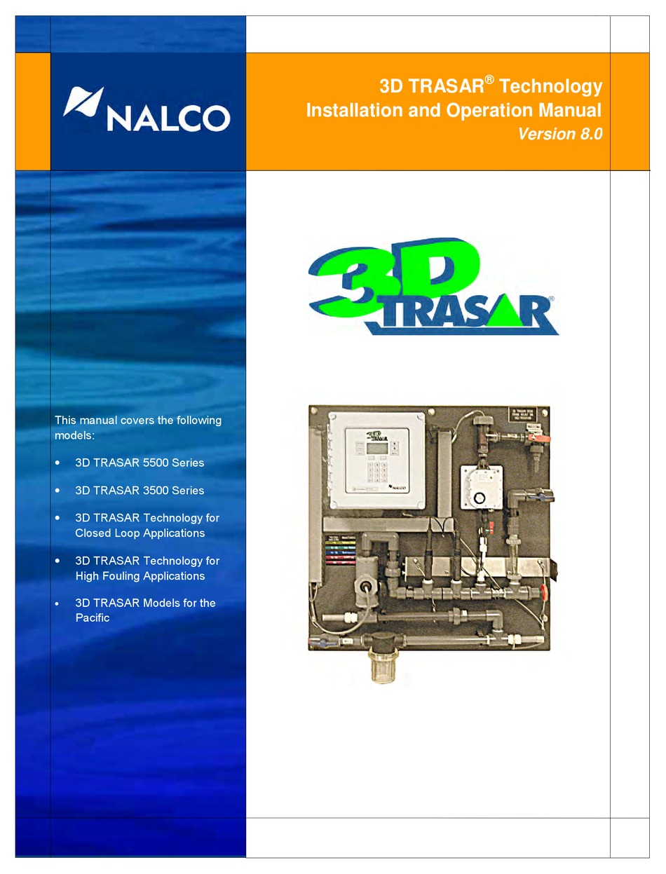 NALCO 3D TRASAR SERIES INSTALLATION AND OPERATION MANUAL Pdf Download