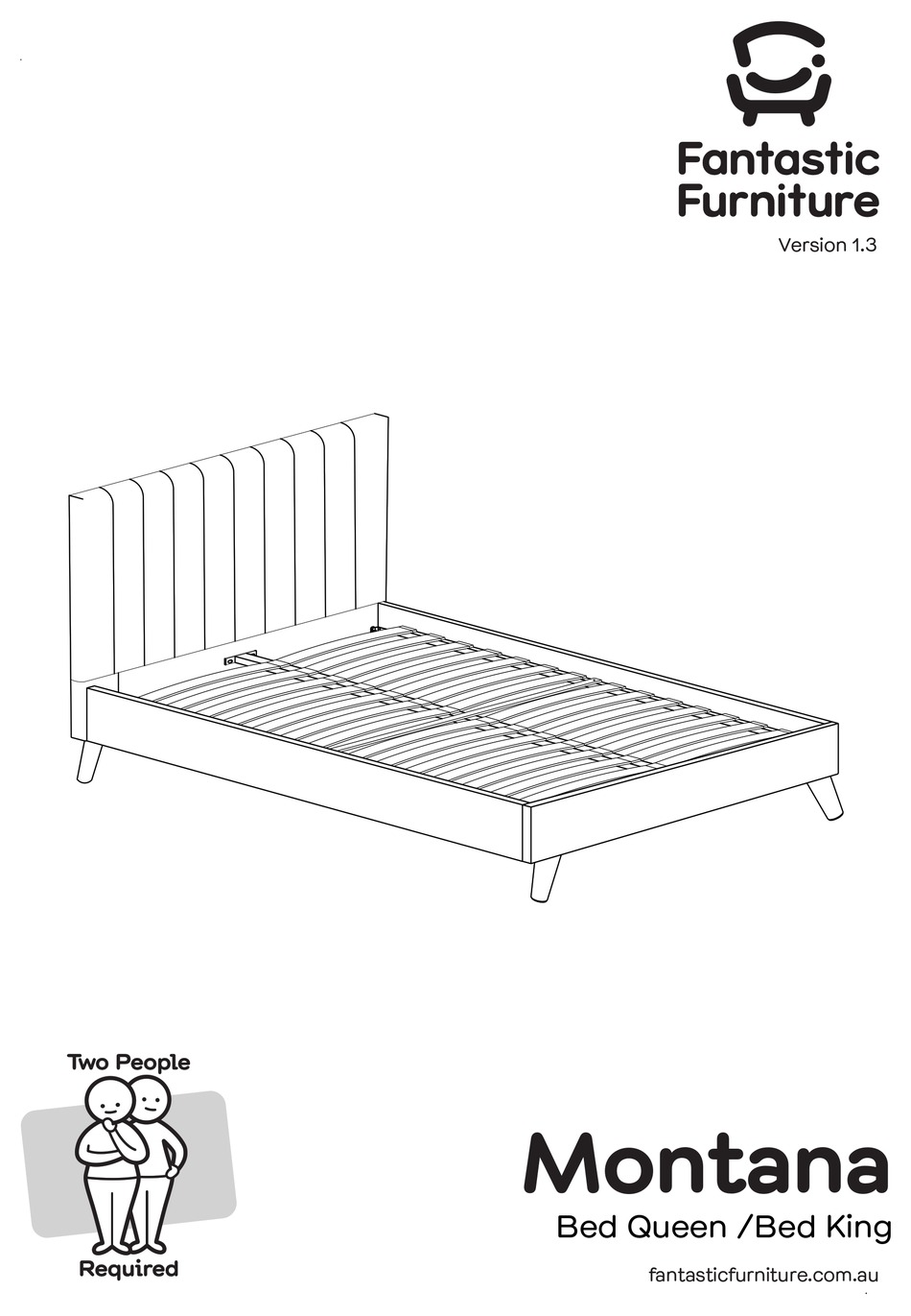 FANTASTIC FURNITURE MONTANA BED QUEEN ASSEMBLY INSTRUCTIONS MANUAL Pdf