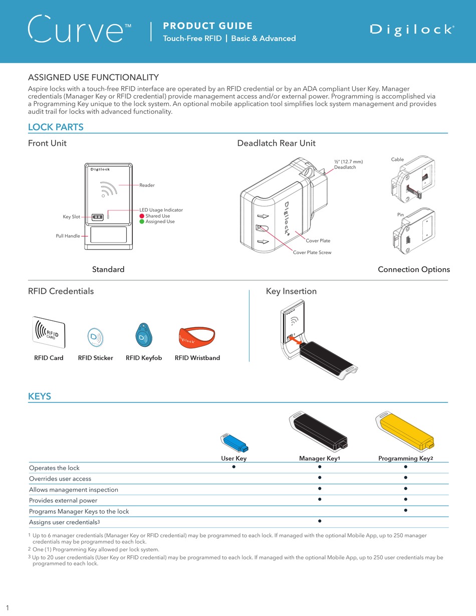 DIGILOCK CURVE PRODUCT MANUAL Pdf Download ManualsLib